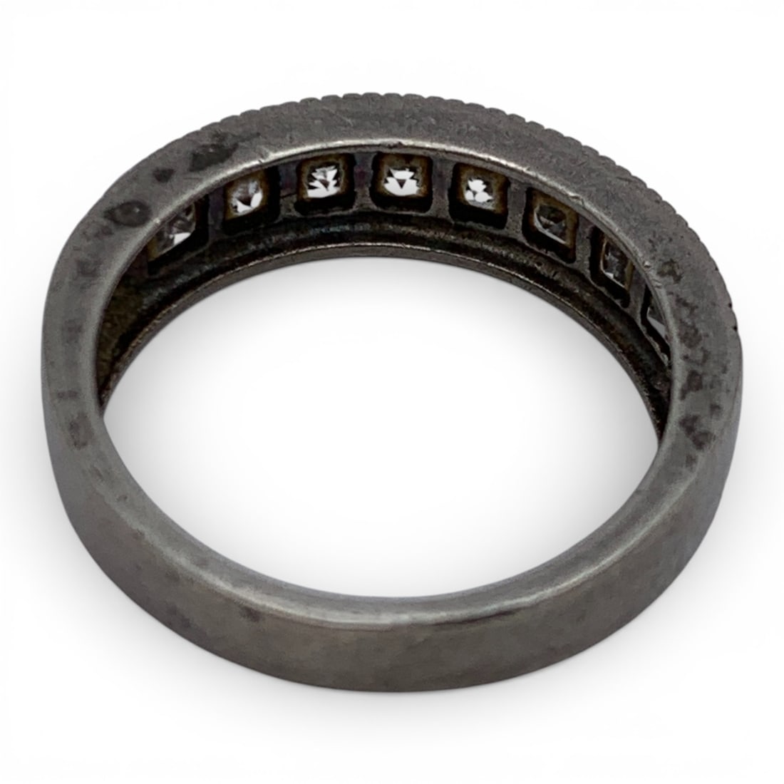 Sterling Silver & Clear Stone Ring - 2