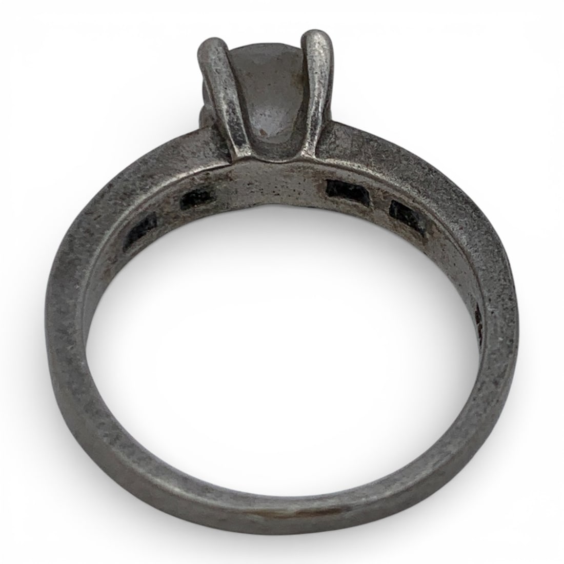 Sterling Silver & Clear Stone Ring - 2