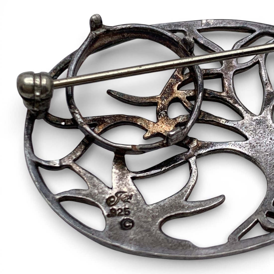 Sterling Silver Tree Pin - 3