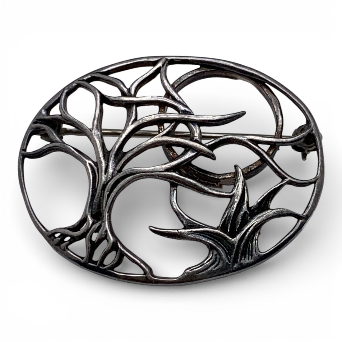 Sterling Silver Tree Pin - 4