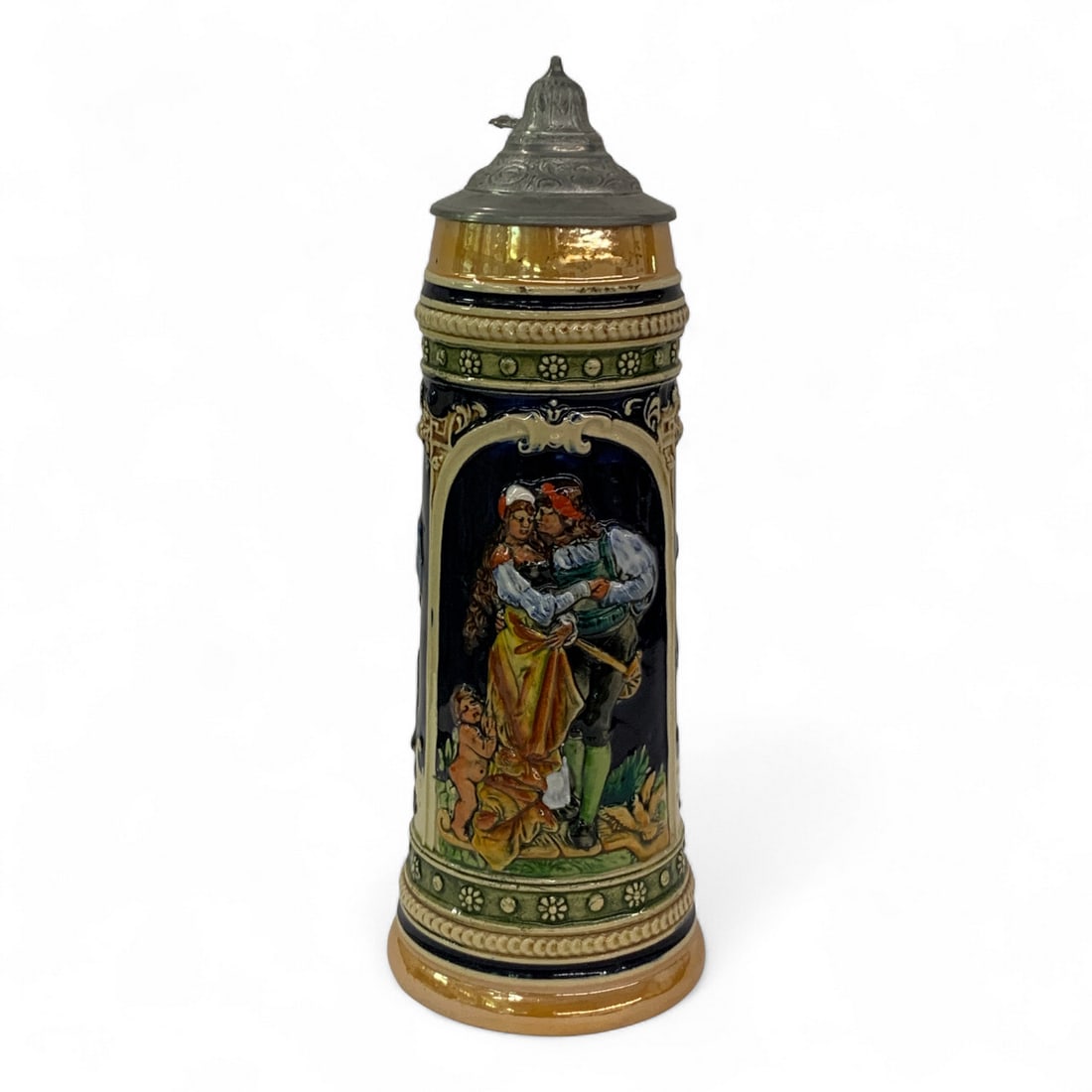 Figural Stein With Pewter Lid - 3