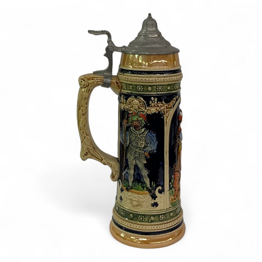 Figural Stein With Pewter Lid - 5