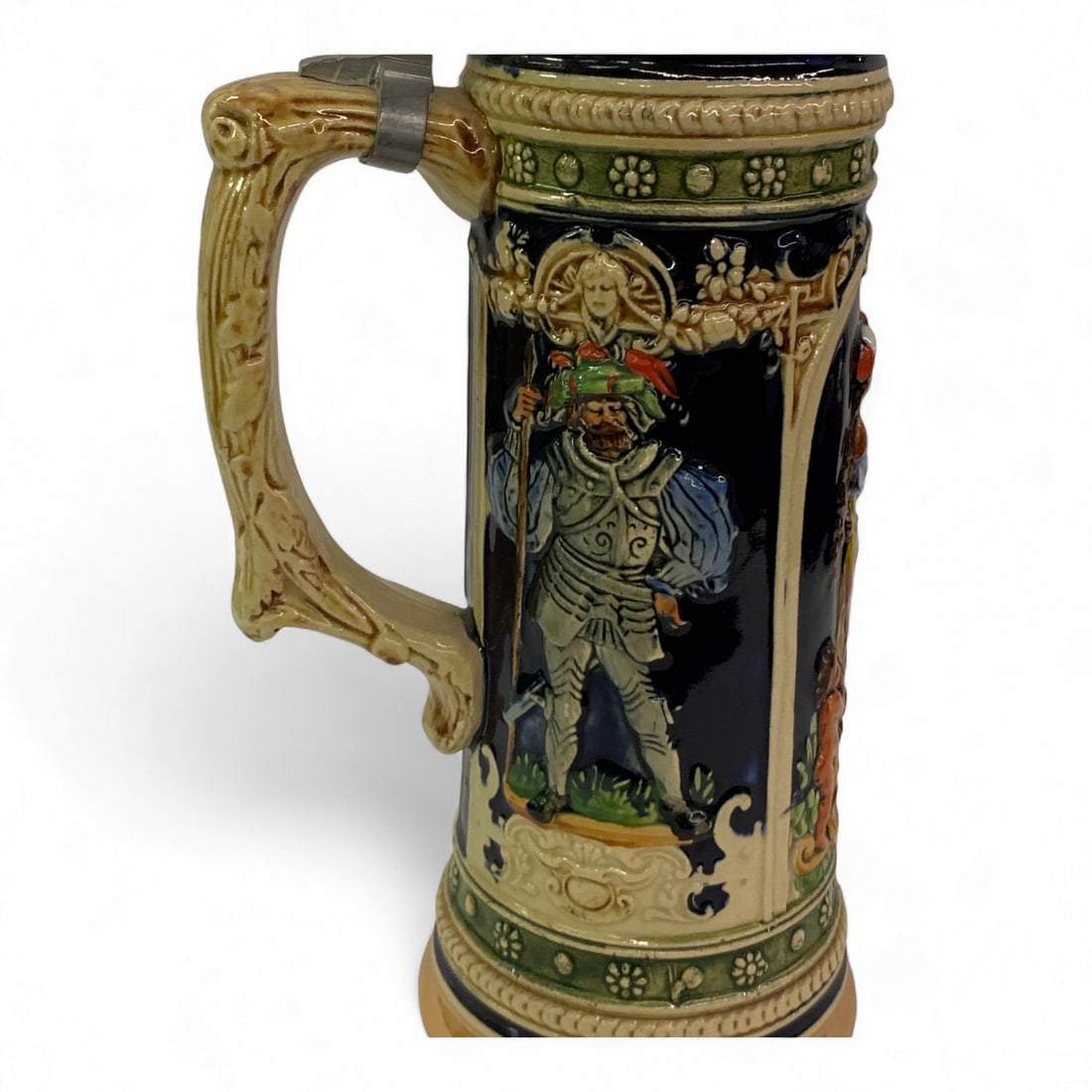 Figural Stein With Pewter Lid - 6