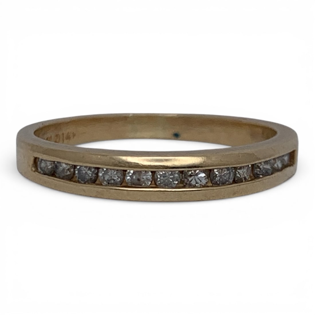 14k Yellow Gold & Diamond Ring: Marked 14k - Size 7 - 1.5 DwtGemstones Tested With Presidium Gem Tester Il - Berners Does Not Guarantee Authenticity Of Gemstones