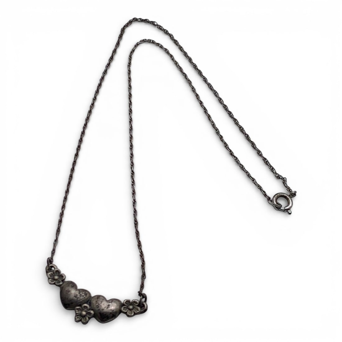 Sterling Silver Heart Necklace (1 of 4)