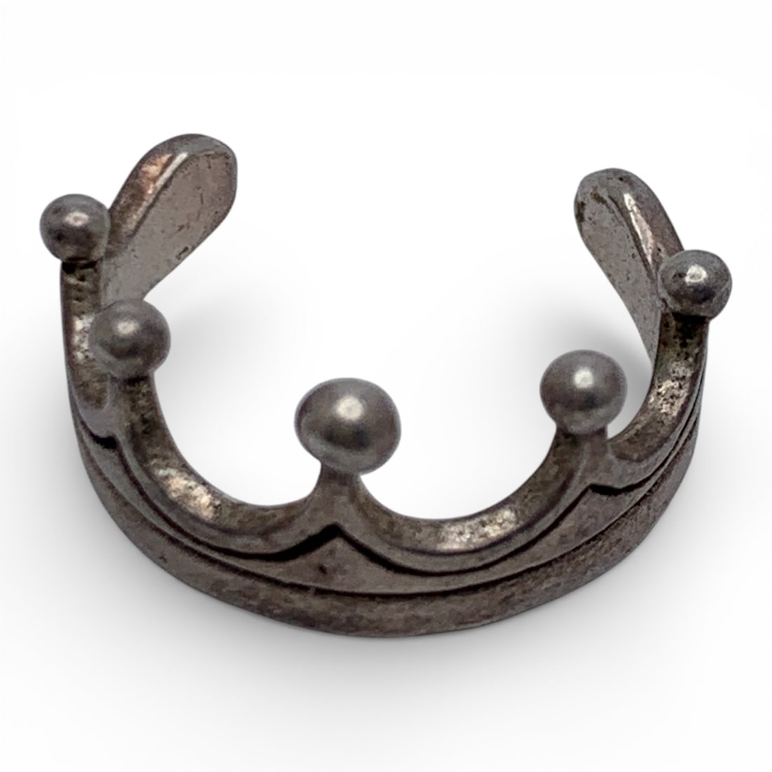 Sterling Silver Crown Ring - 3