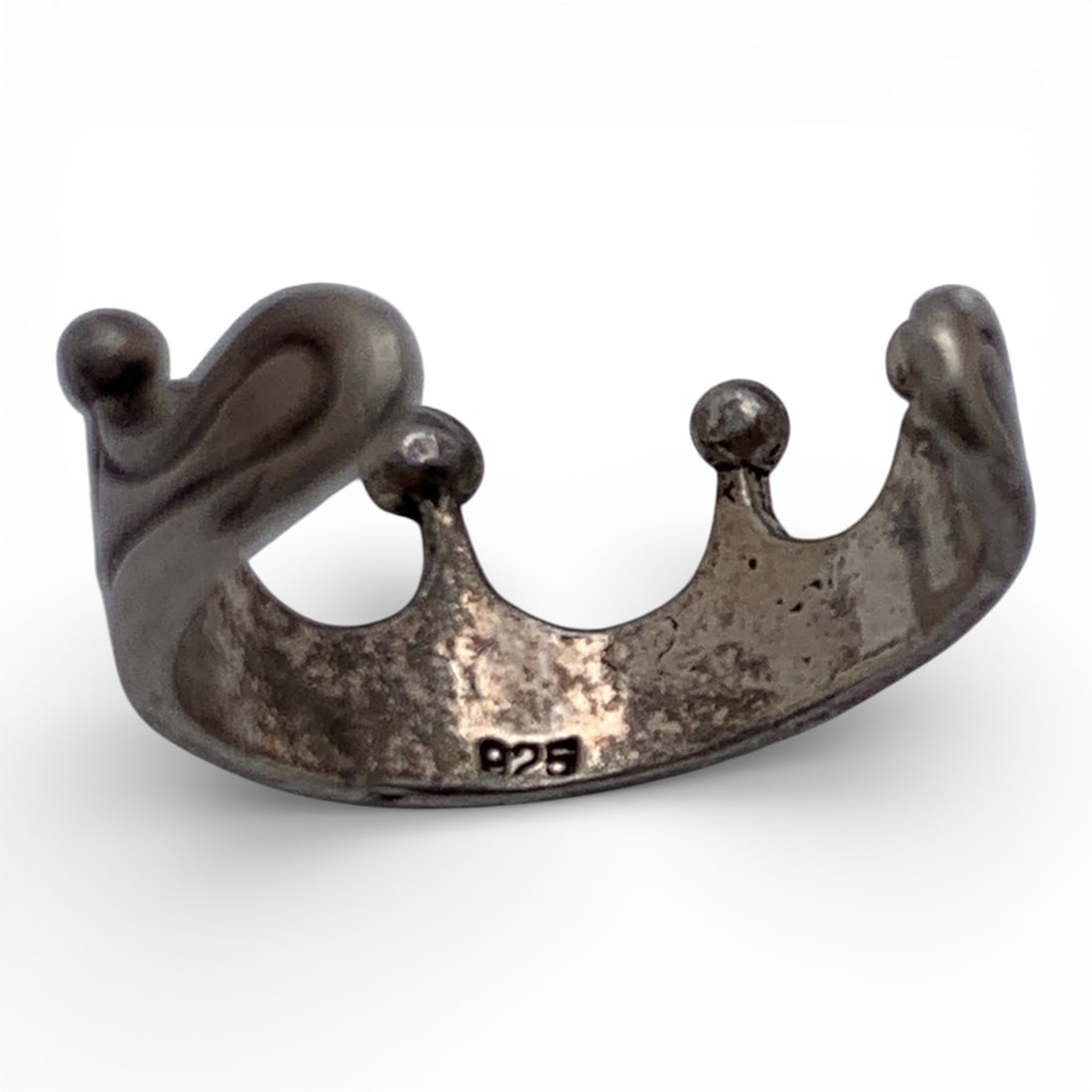 Sterling Silver Crown Ring - 4