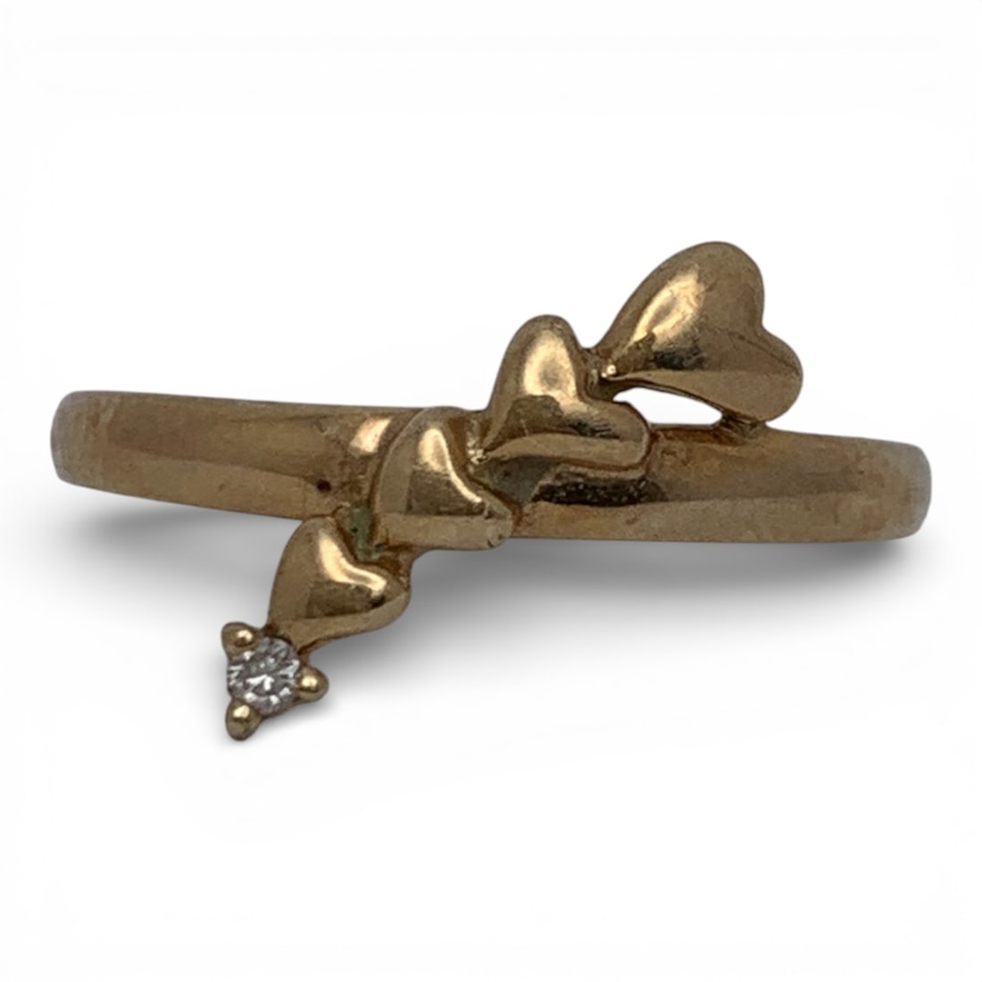 10k Yellow Gold & Diamond Ring: Marked 10k - Size 6.75 - 0.9 DwtGemstones Tested With Presidium Gem Tester Il - Berners Does Not Guarantee Authenticity Of Gemstones