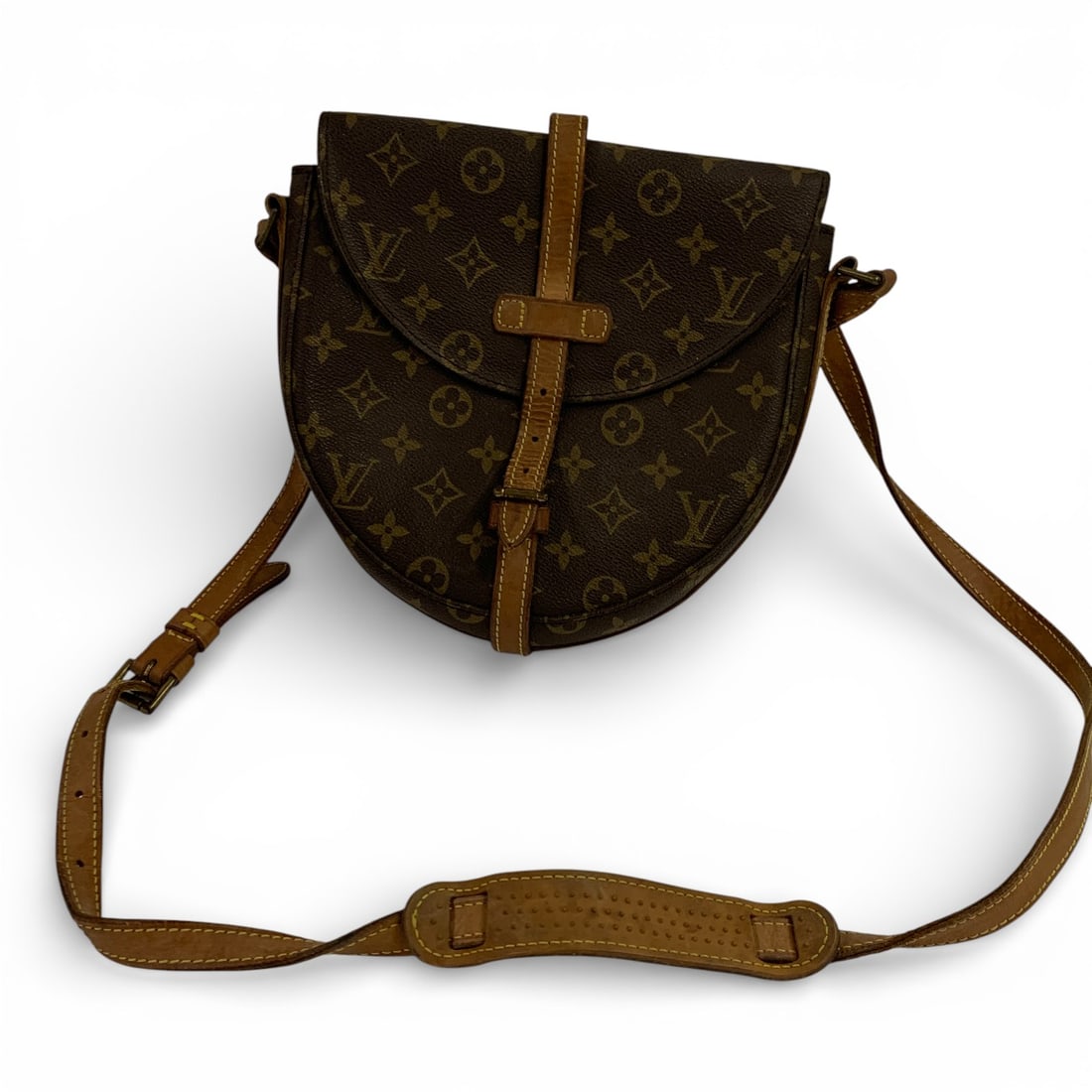 Vintage Louis Vuitton Monogram Chantilly Bag: Marked Inside Lid: Louis Vuitton. 9.5" X 9.5". Vintage Bag, Shows Some Wear, See Photos.