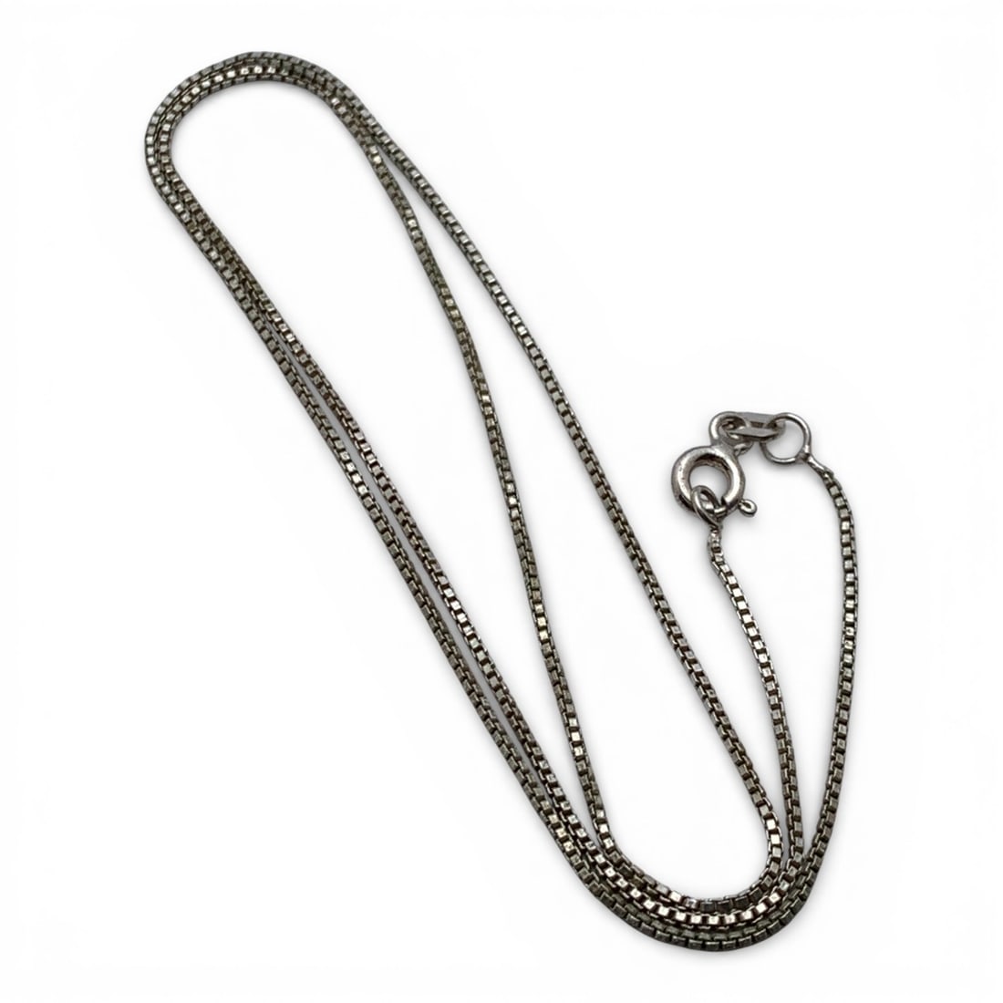 Sterling Silver Box Chain Necklace (1 of 3)