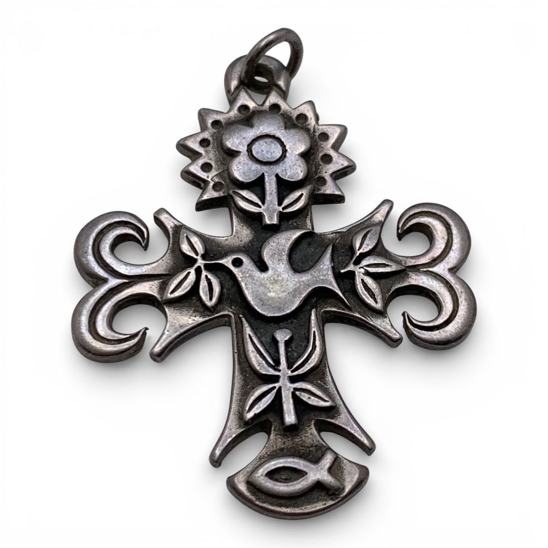 Sterling Silver Pendant: Marked Sterling - 1 3/4" Long - 11.7 Grams