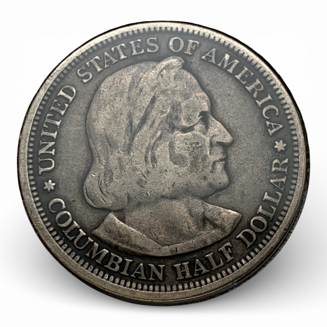 1893 Columbian Commemorative Silver Half Dollar: 90% Silver Content
