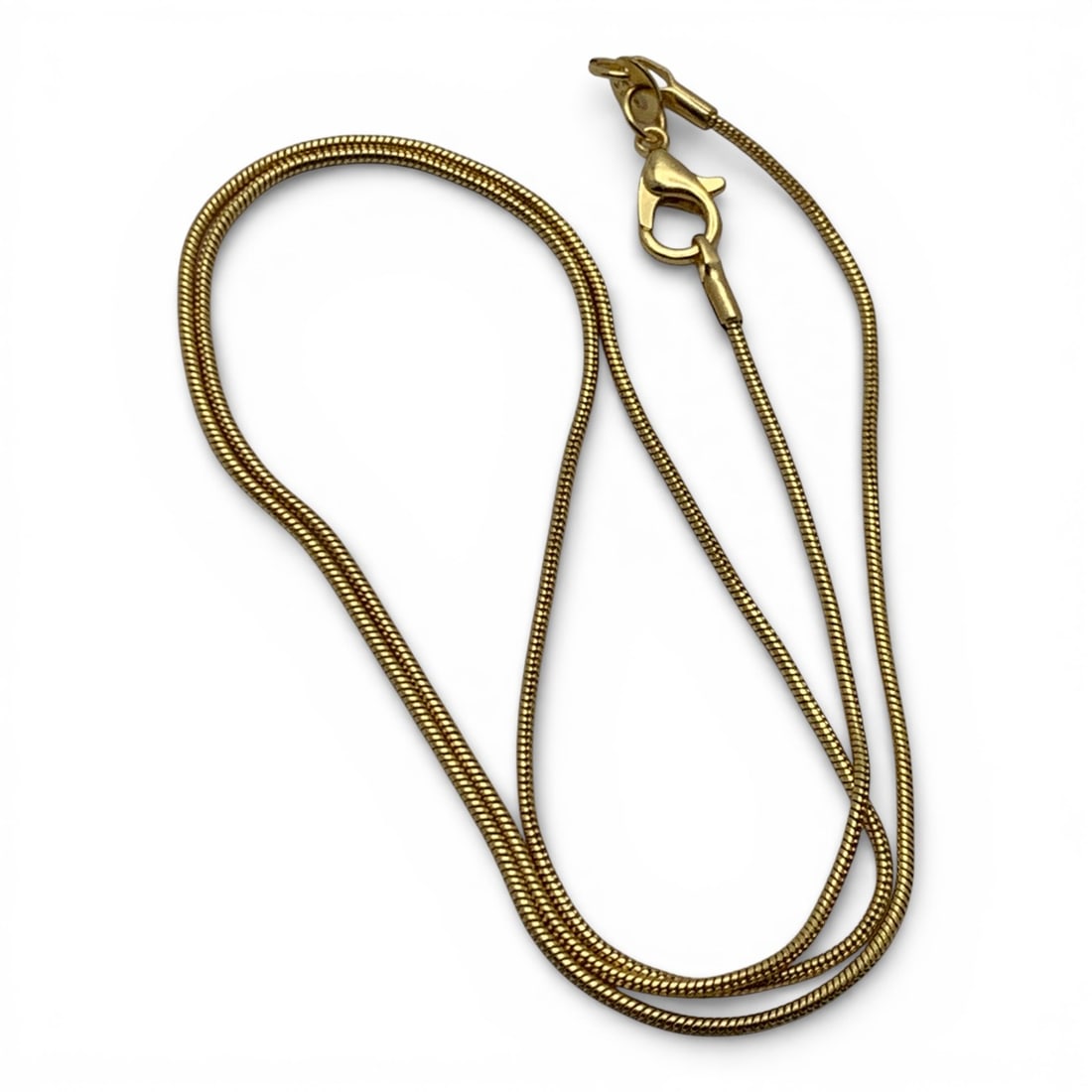 Gold Tone Fashion Necklace: Marked 925 - Does Not Test Silver - 20 1/8" Long