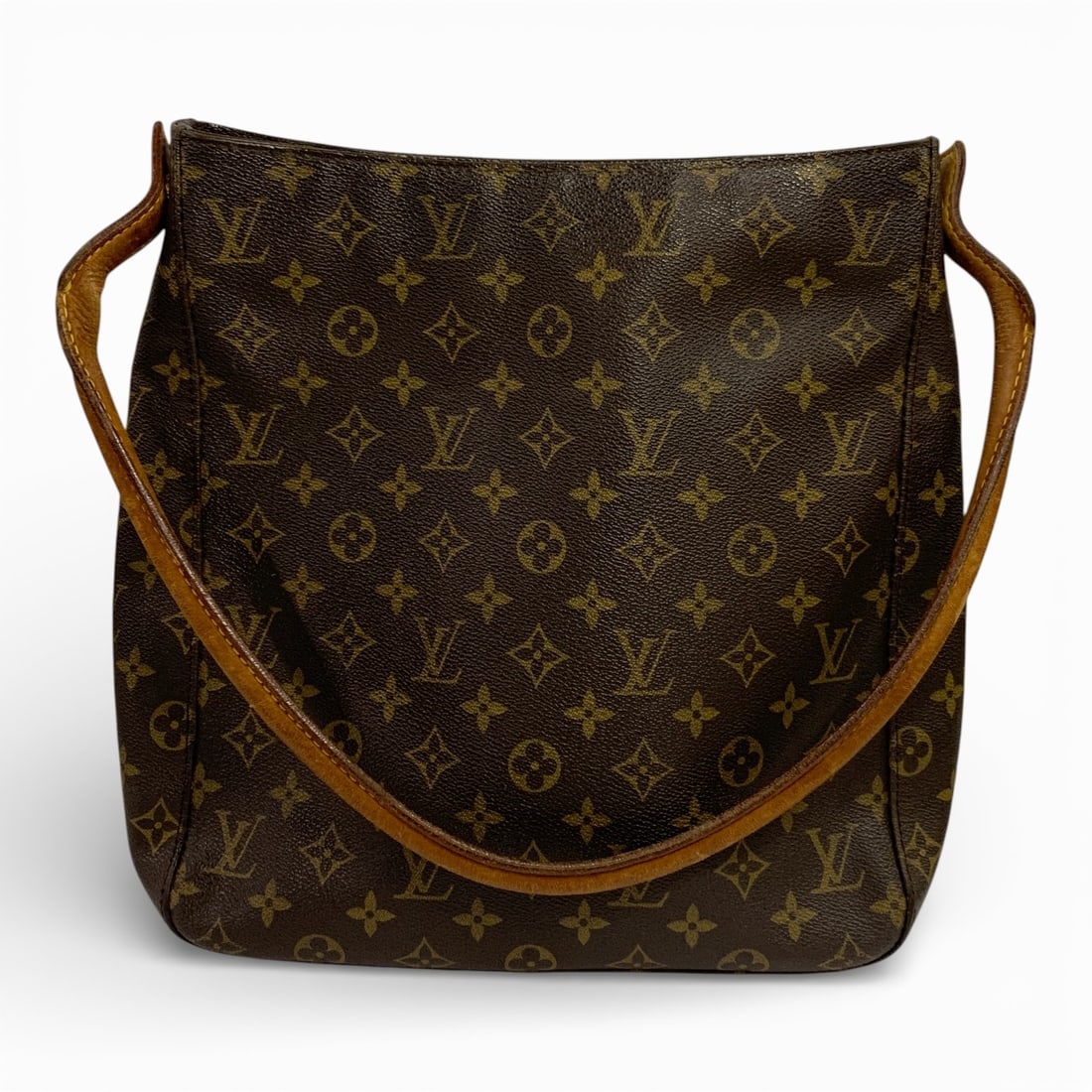 Vintage Louis Vuitton Monogram Bag: Marked On Inside: Louis Vuitton. Paris. Made In France. 12" X 11.5". Vintage Bag, Shows Some Wear, See Photos.