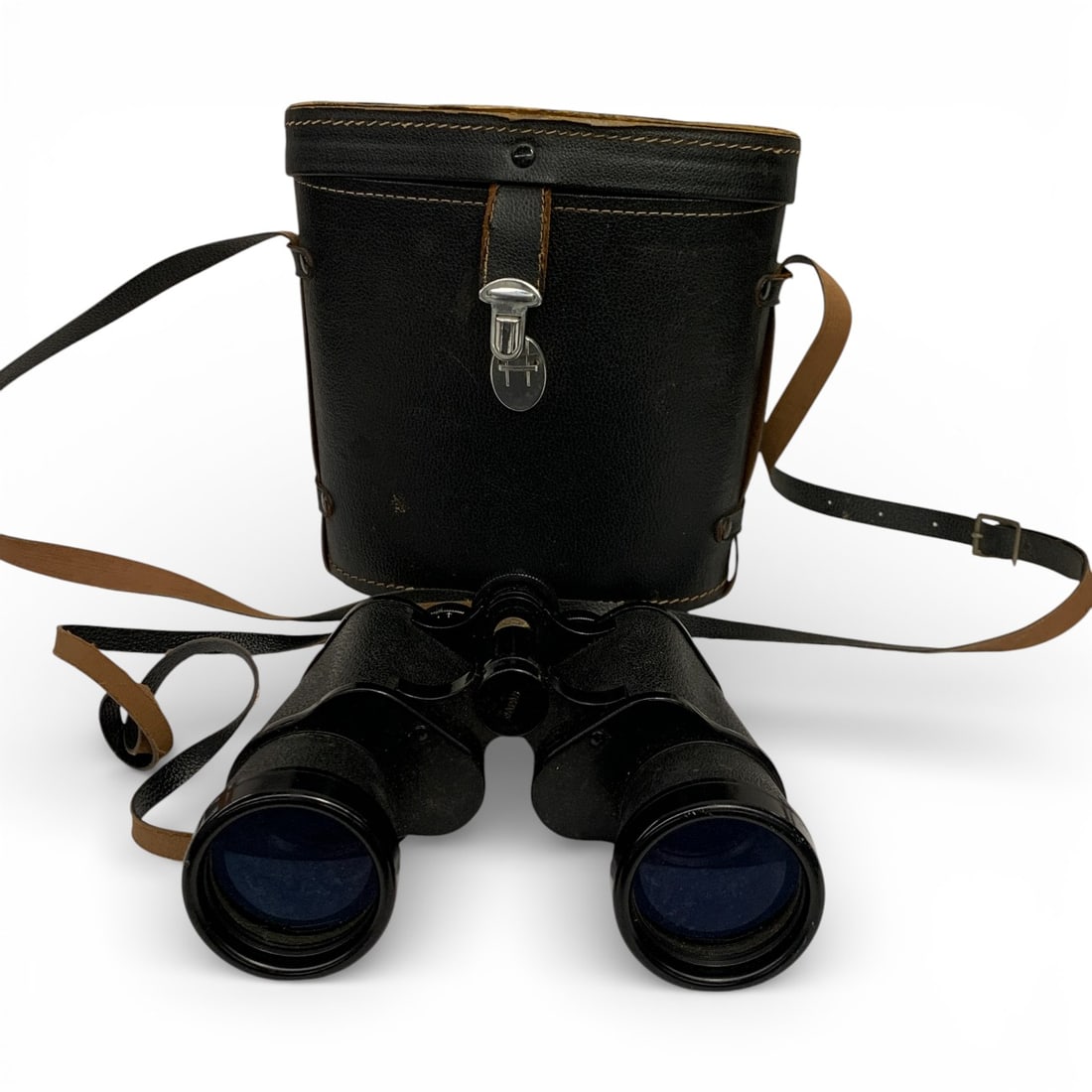 Tasco Binoculars In Hard Cover Leather Case (1 of 6)