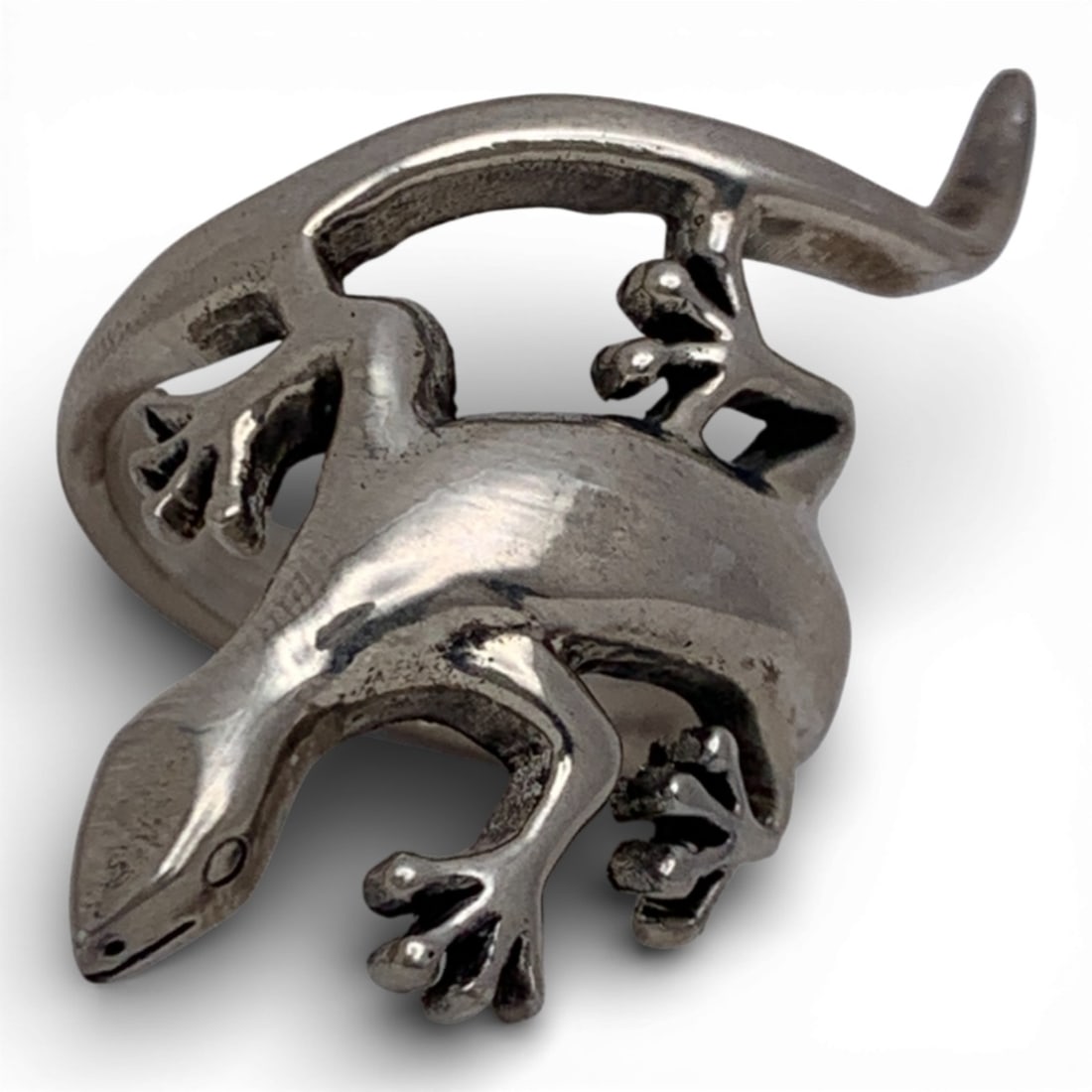 Sterling Silver Lizard Ring: Marked 925 - Size 7 - 8.4 Grams