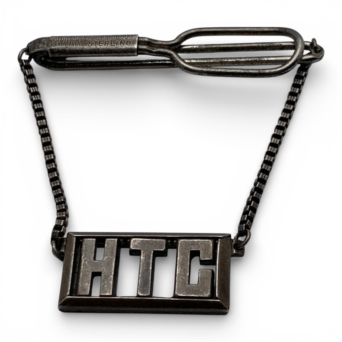 Swank Sterling Silver Clip: Marked Swank Sterling - 2 1/4" Long - 11.6 Grams