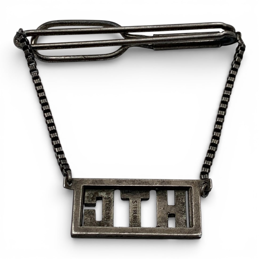 Swank Sterling Silver Clip - 2