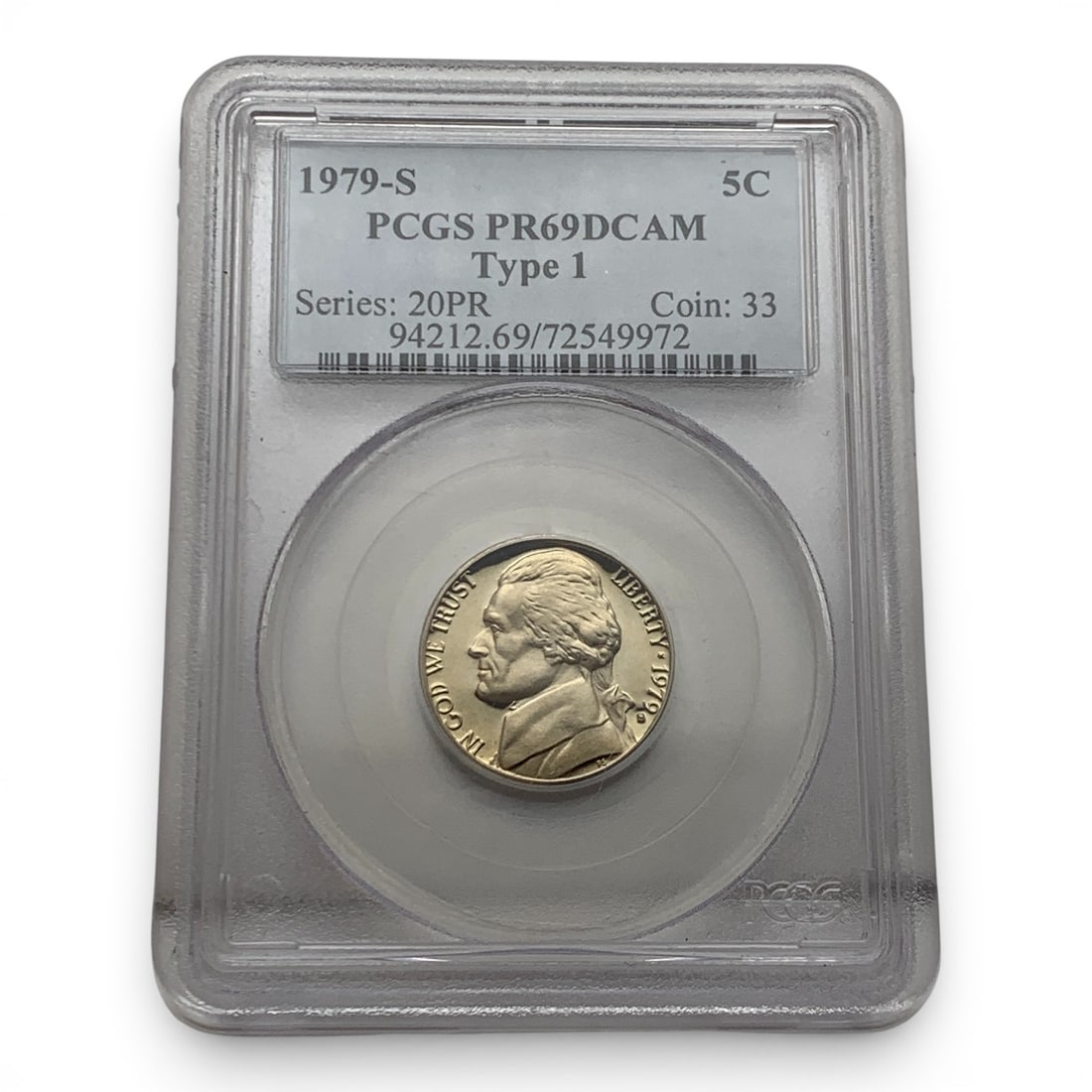 Pcgs 1979 S Proof Roosevelt Nickel (1 of 4)