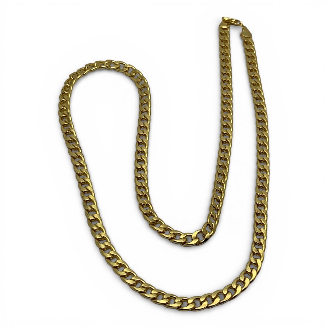 Gold Tone Fashion Necklace: 26 1/4" Long