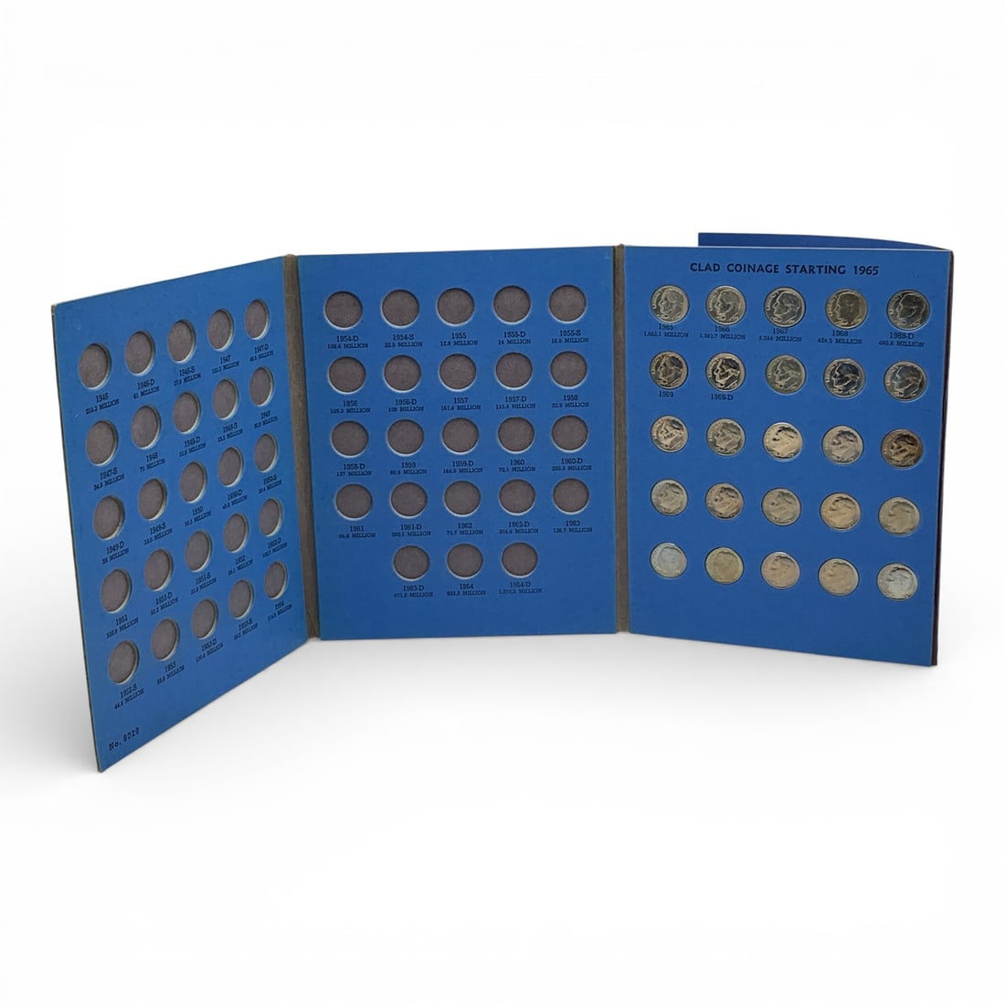 Incomplete Roosevelt Dime Album: Includes 25 Dimes - See Photos