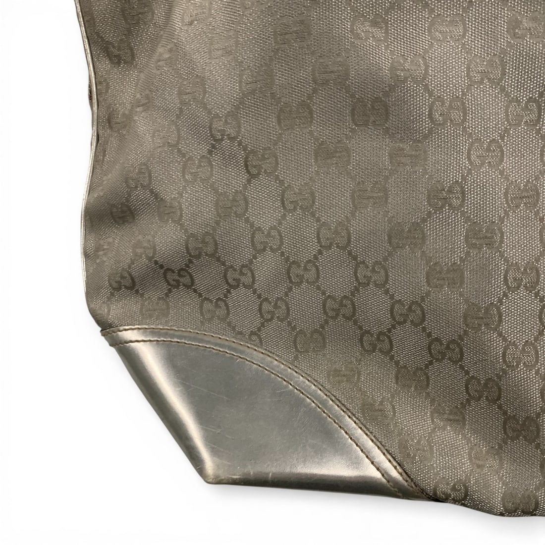 Gucci Canvas Silver Tote - 6