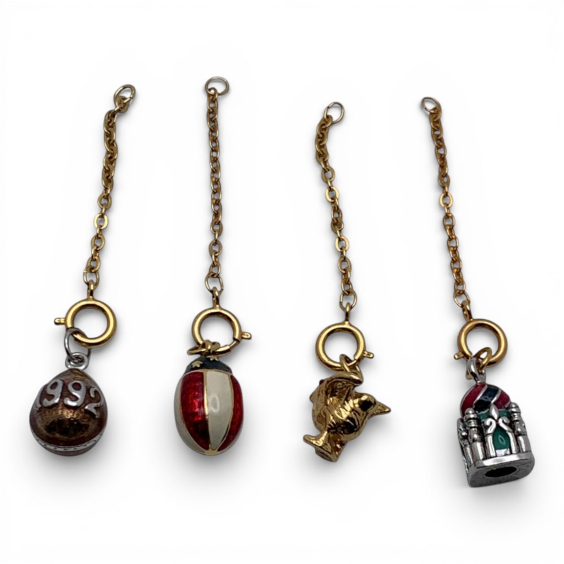 Group Of 4 Costume Fashion Charms: See Photos