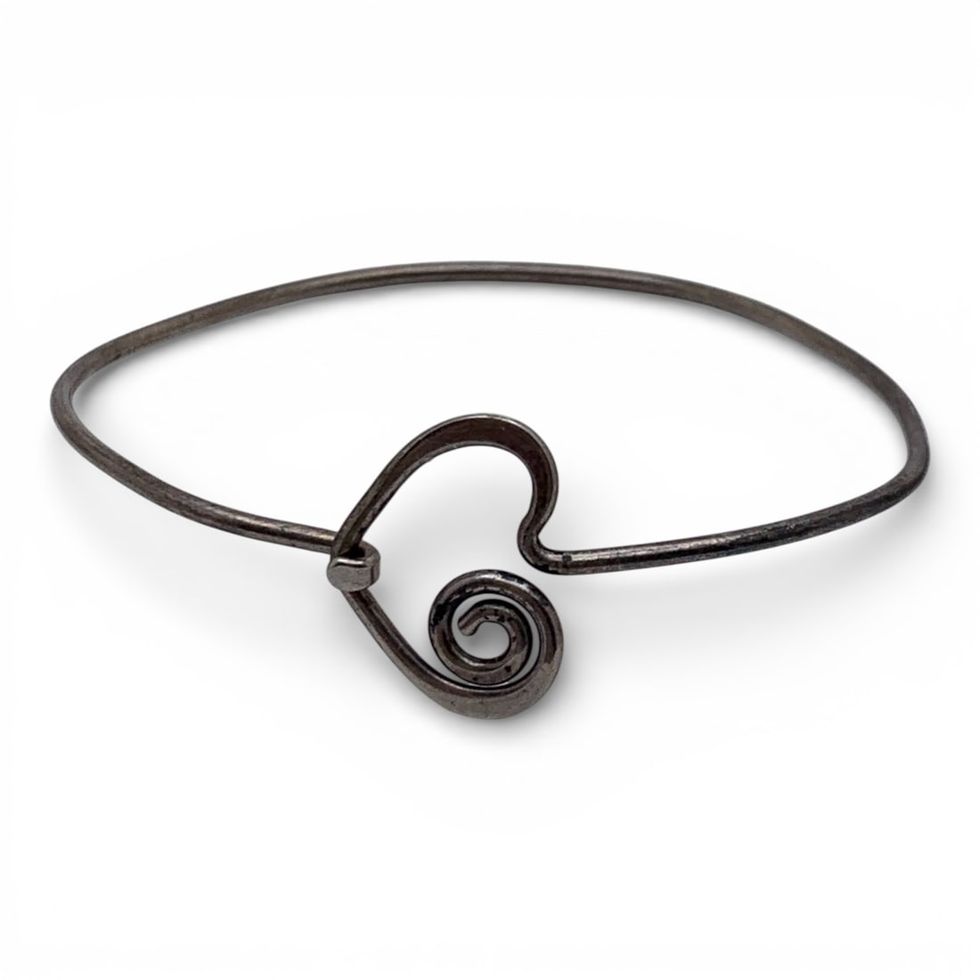 Silver Bracelet: Tests Silver - 2 3/8" Inside Width - 5.2 Grams