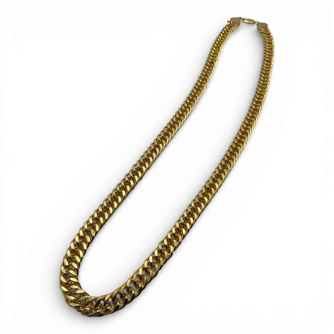 Heavy Gold Tone Necklace: 32 1/2" Long