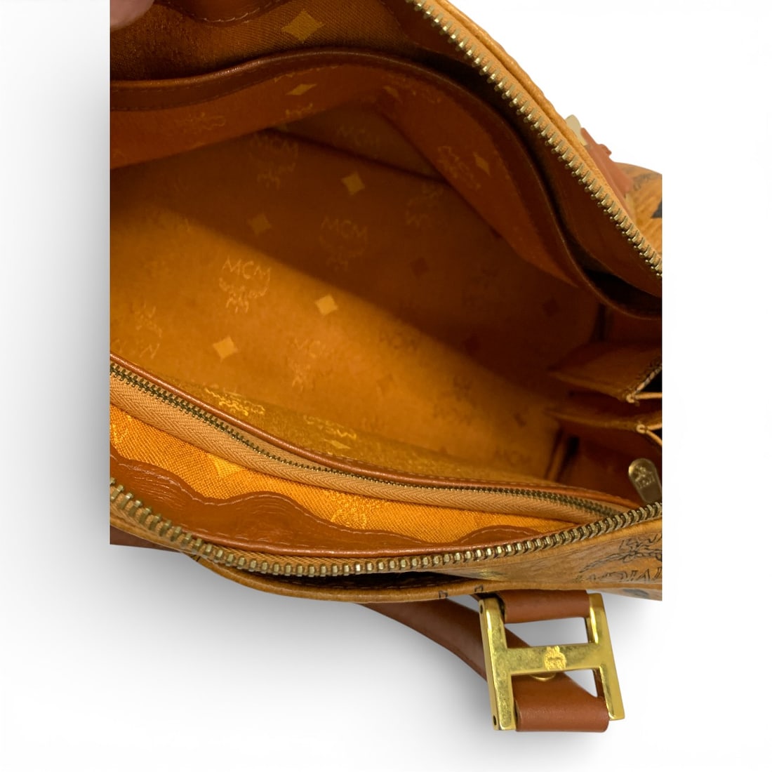 Mcm M?nchen Brown Leather Bag - 5