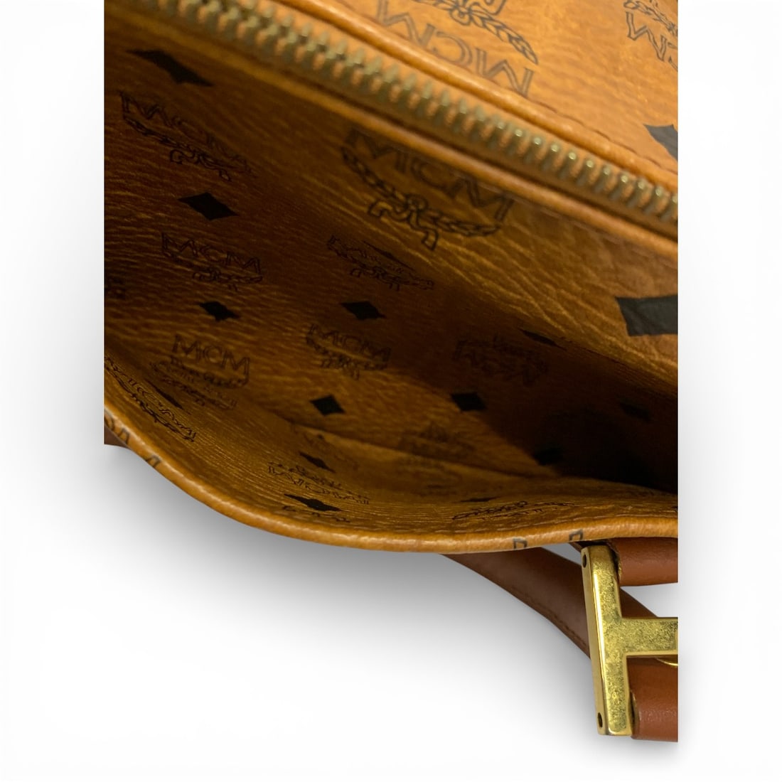 Mcm M?nchen Brown Leather Bag - 6