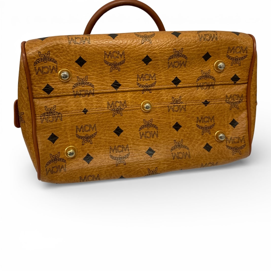 Mcm M?nchen Brown Leather Bag - 7