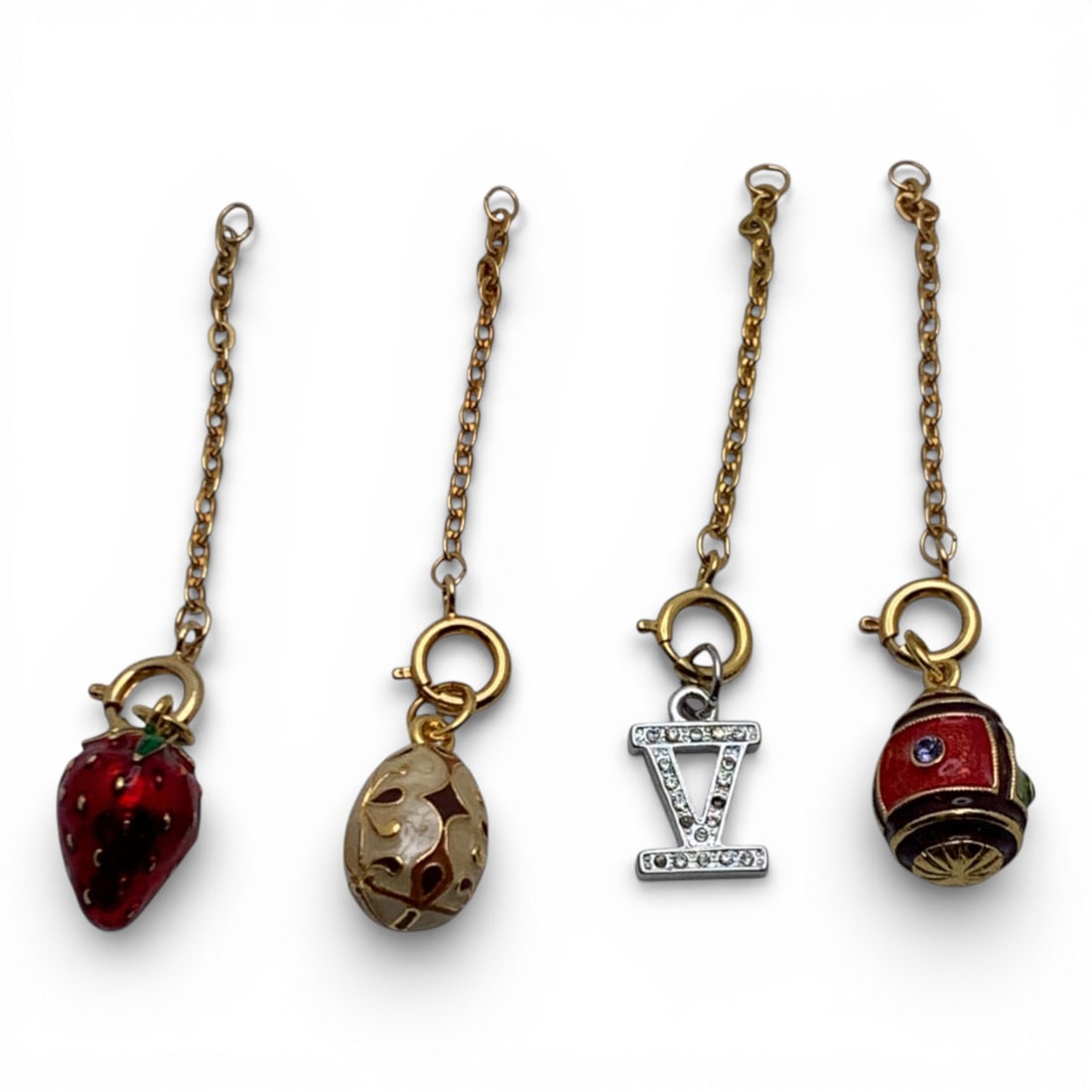 Group Of 4 Costume Fashion Charms: See Photos