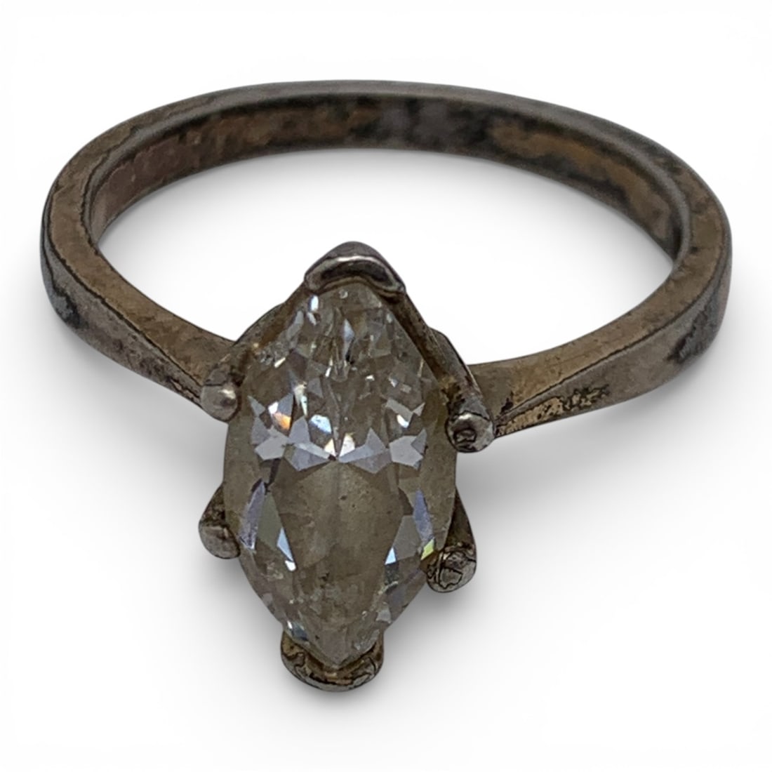 Sterling Silver Ring With Stone - 5