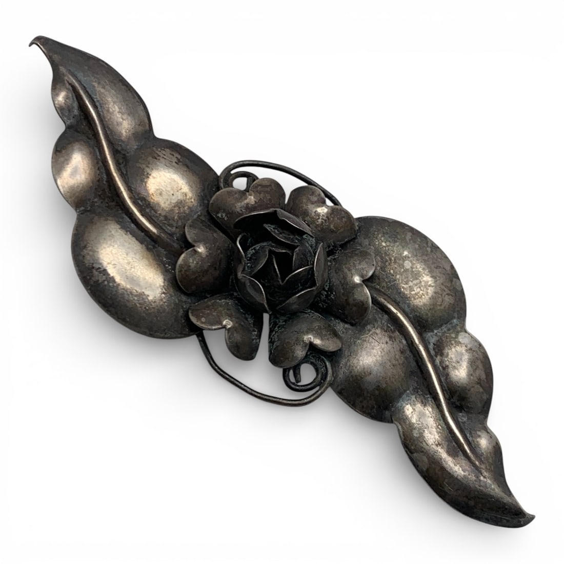 Sterling Silver Floral Pin (1 of 3)