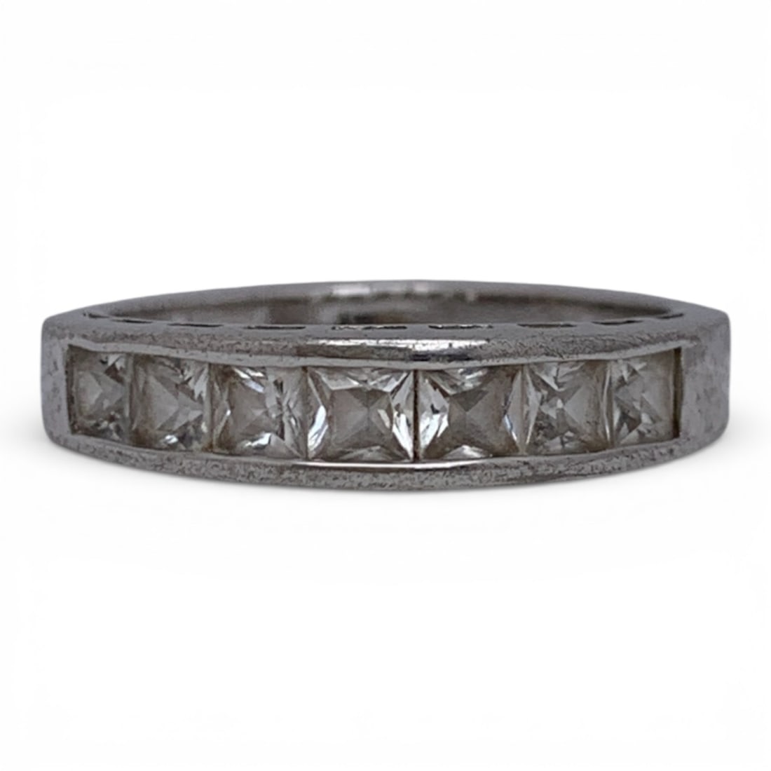 Sterling Silver Ring With Clear Stones (1 of 3)