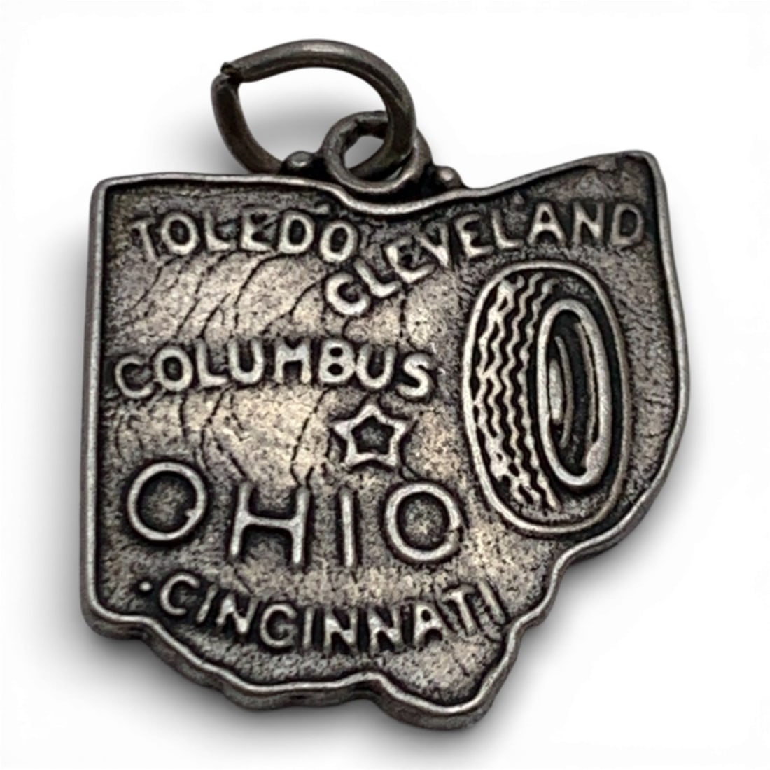 Sterling Silver Ohio Charm - 3