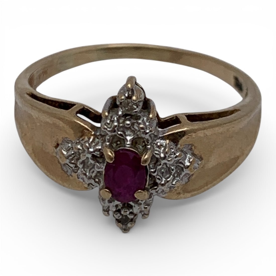 10k Yellow Gold & Ruby Ring - 5