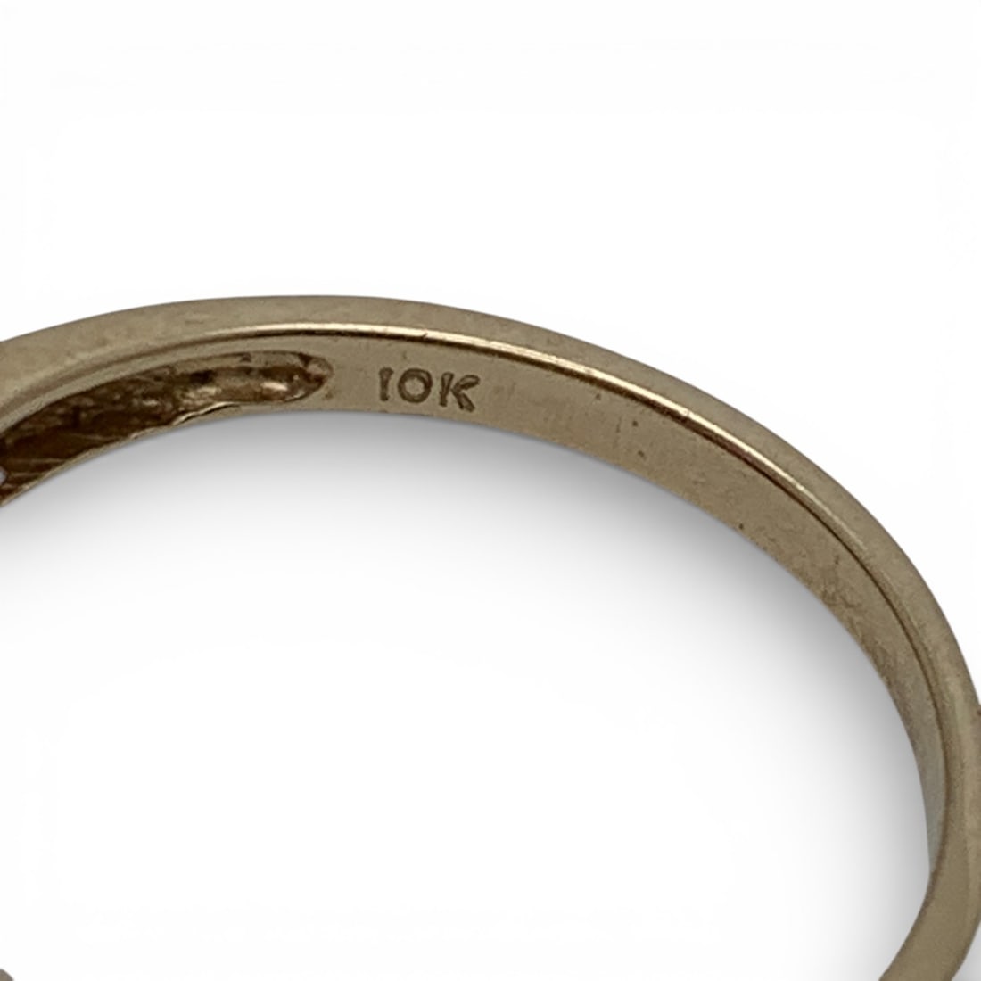 10k Yellow Gold Diamond & Ruby Ring - 6