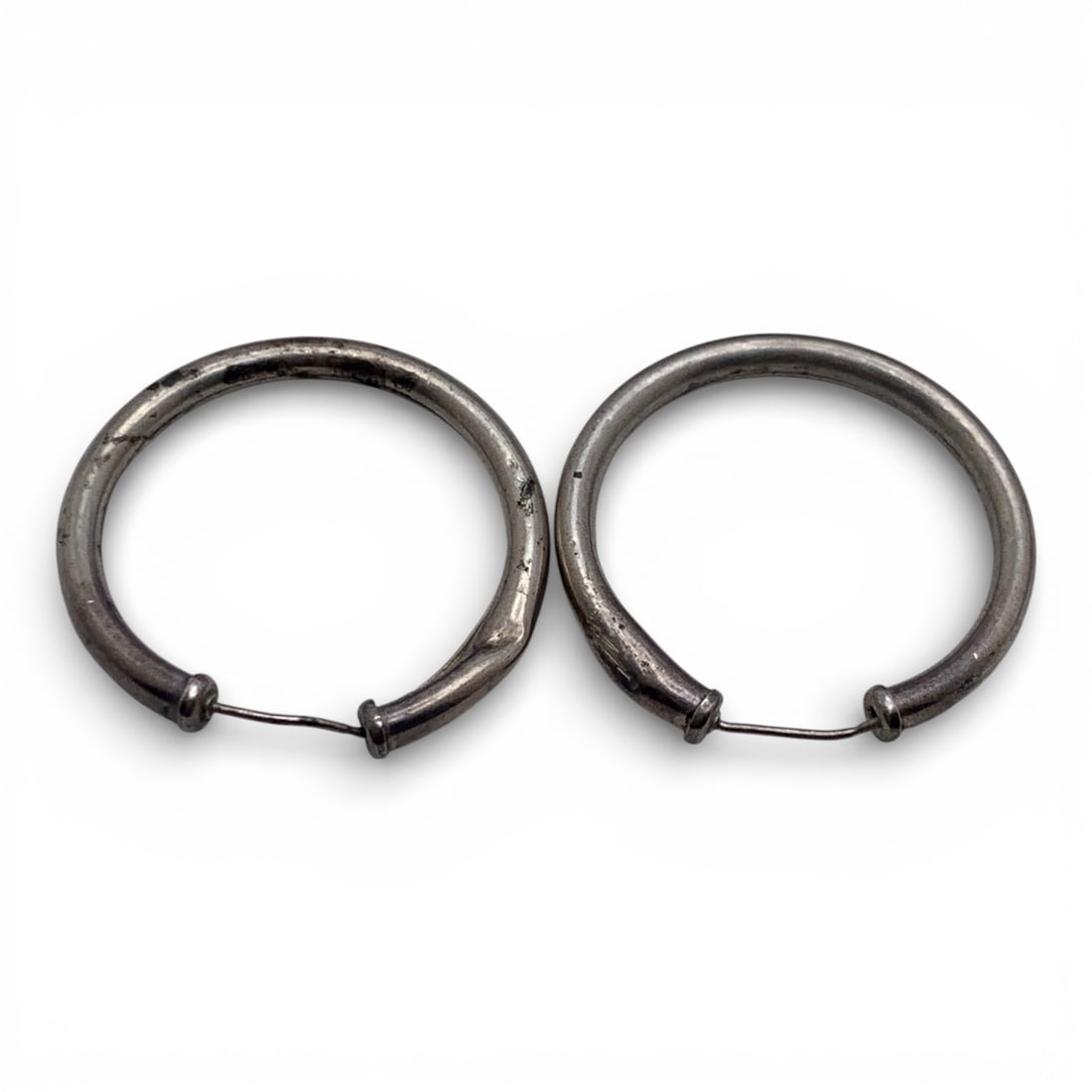 Sterling Silver Hoop Earrings - 2