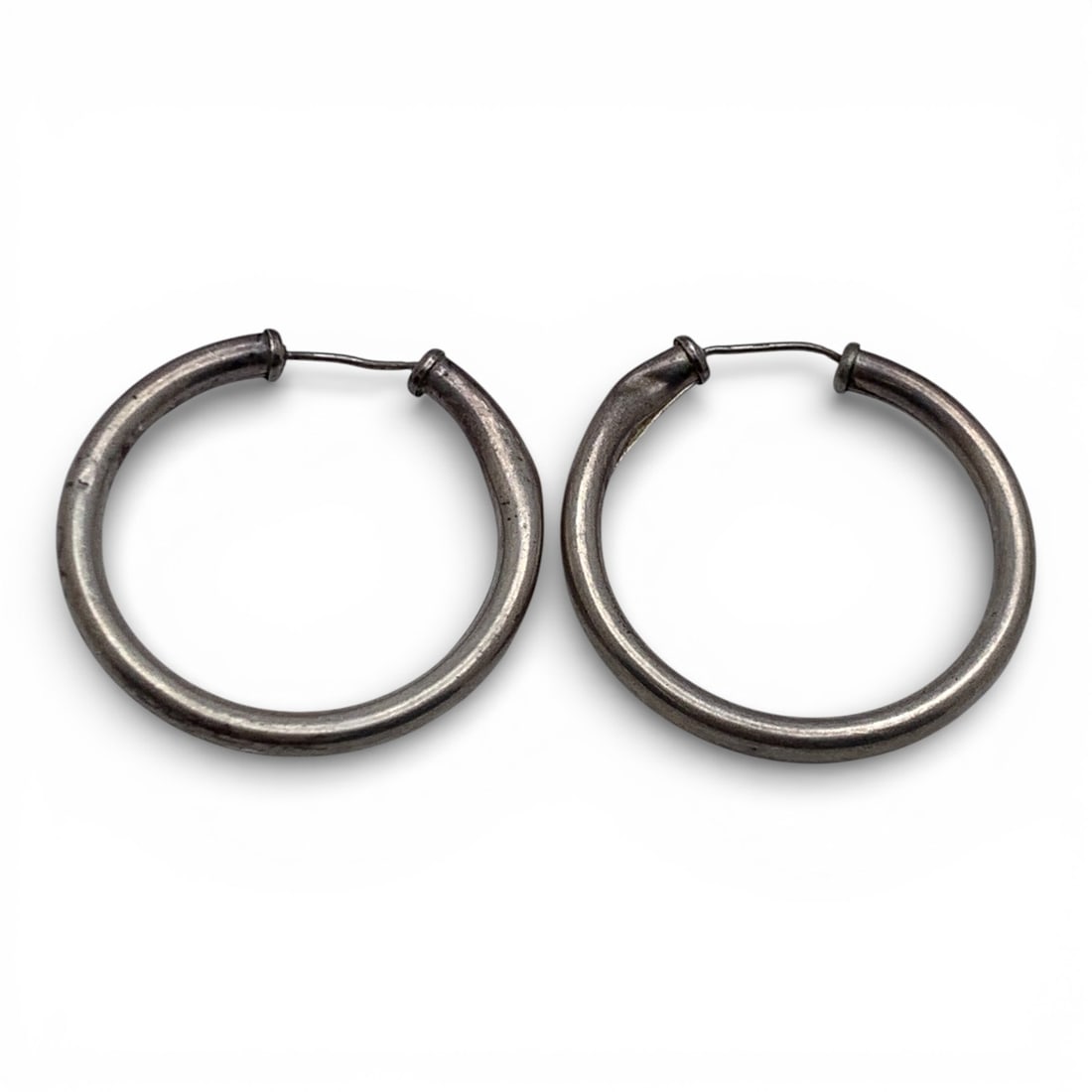 Sterling Silver Hoop Earrings - 3