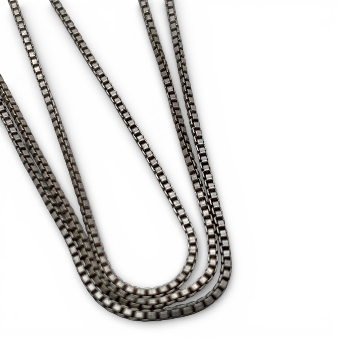 Sterling Silver Box Chain Necklace - 2