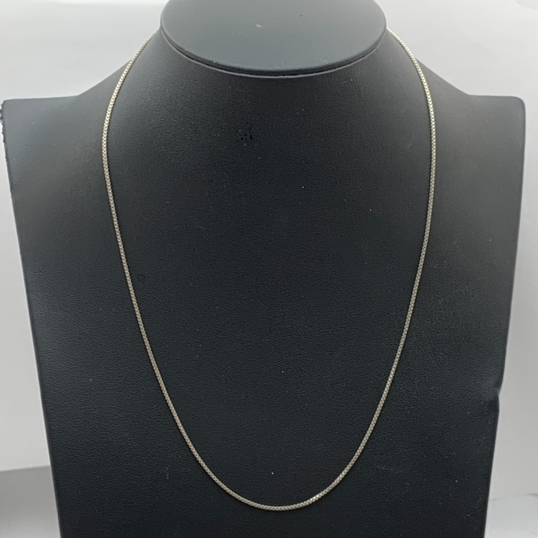 Sterling Silver Box Chain Necklace - 4