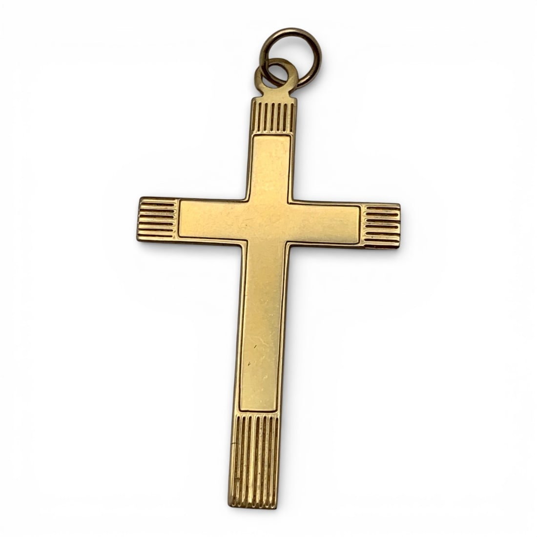 14k Yellow Gold Cross Pendant - 3