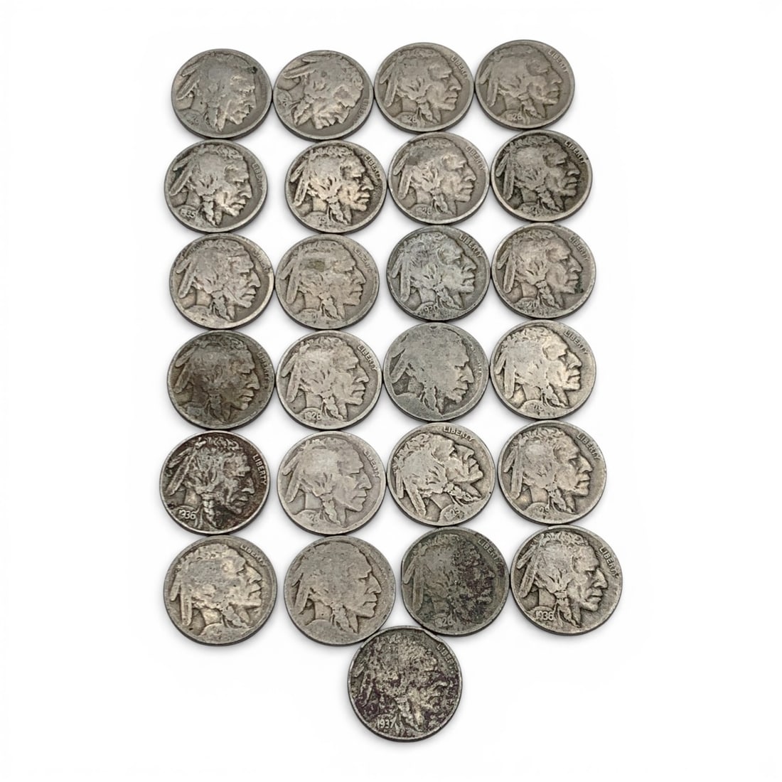 Bag Of 25 Buffalo Nickels (1 of 3)