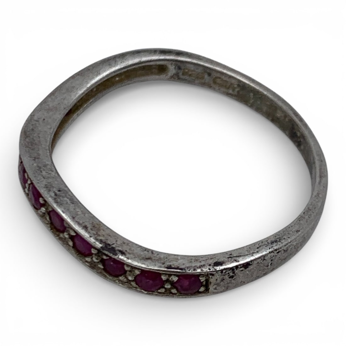 Sterling Silver & Ruby Ring - 2