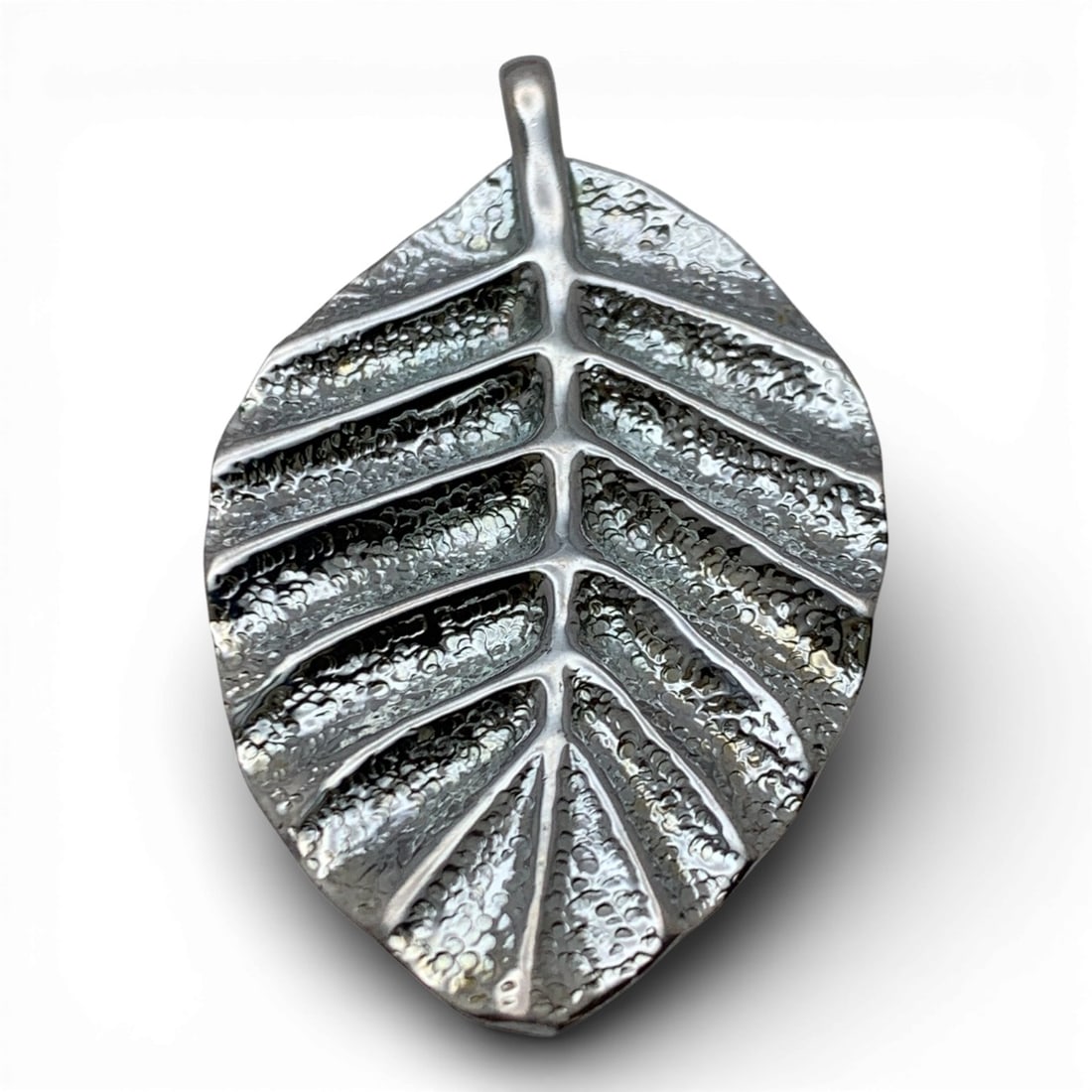 Sterling Silver Leaf Pendant - 3