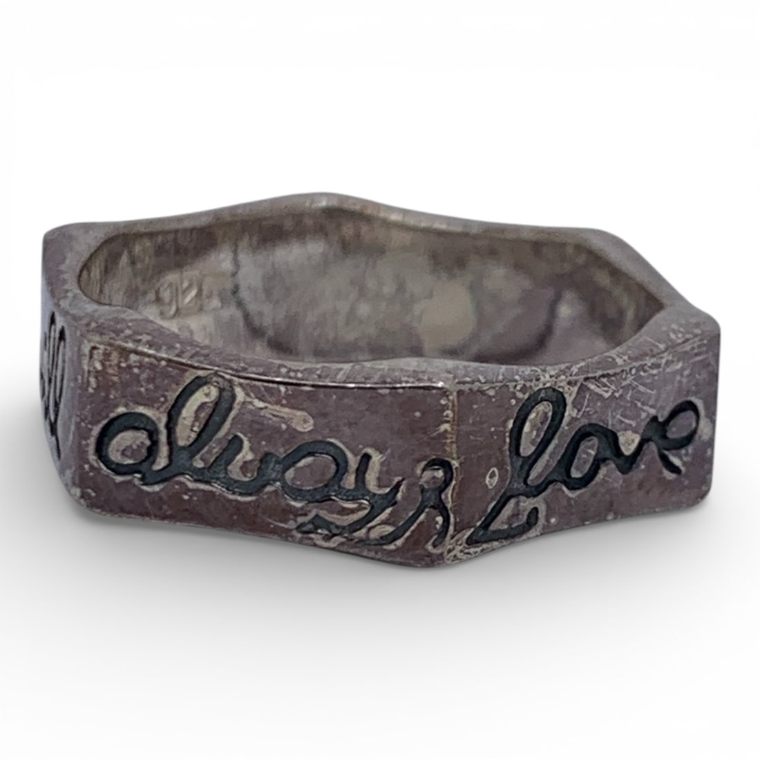 Sterling Silver Love Ring - 2