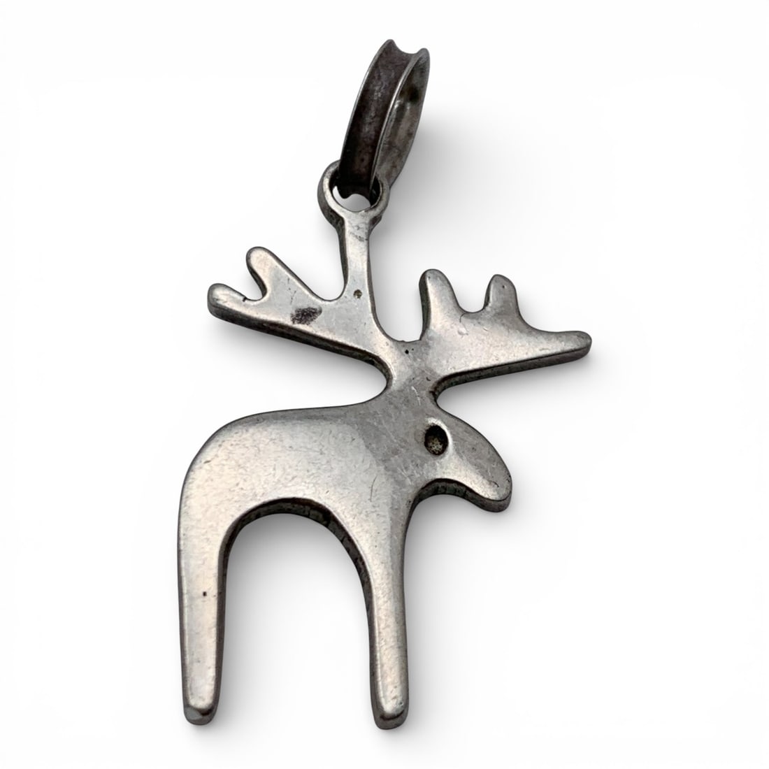 Sterling Silver Moose Pendant - 3