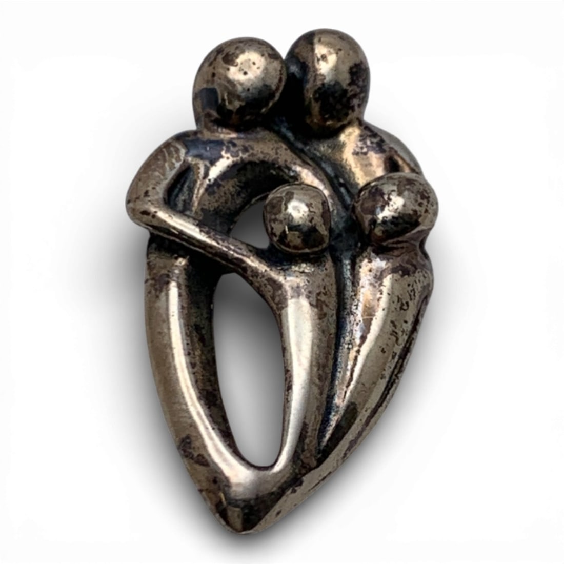 Sterling Silver Figural Pendant: Marked 925 - 1" Long - 2.5 Grams